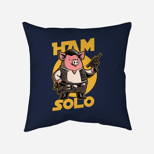 Space Captain Pig Smuggler-None-Removable Cover w Insert-Throw Pillow-Studio Mootant