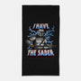 The Dark Saber-None-Beach-Towel-joerawks