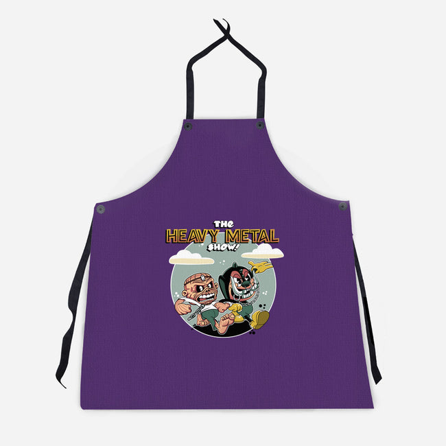 The Heavy Metal Show-Unisex-Kitchen-Apron-Roni Nucleart