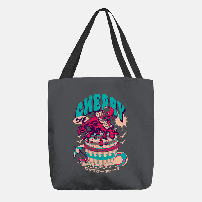 Cherry Surf-None-Basic Tote-Bag-Estudio Horta