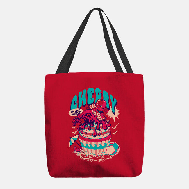 Cherry Surf-None-Basic Tote-Bag-Estudio Horta