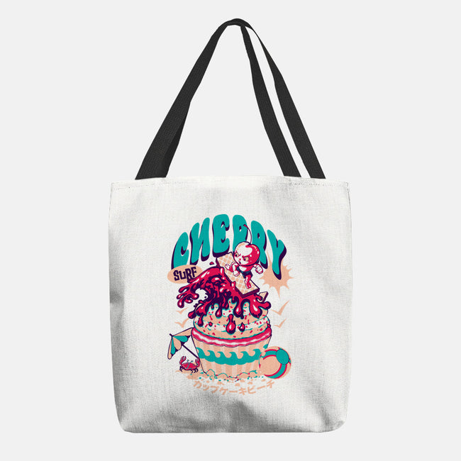 Cherry Surf-None-Basic Tote-Bag-Estudio Horta