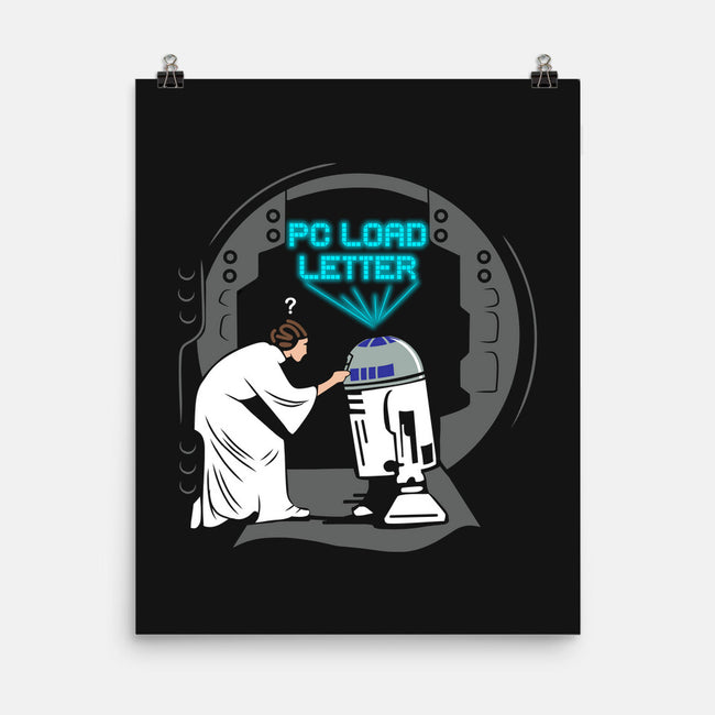 Droid Error-None-Matte-Poster-dwarmuth