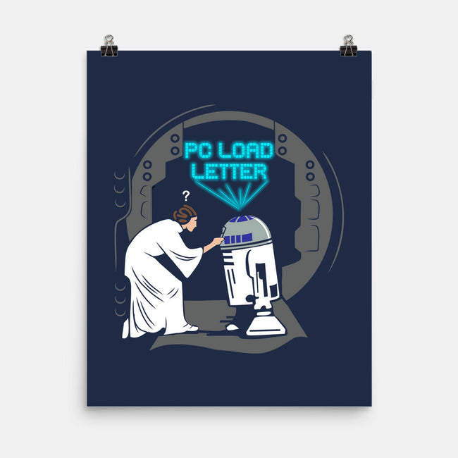 Droid Error-None-Matte-Poster-dwarmuth