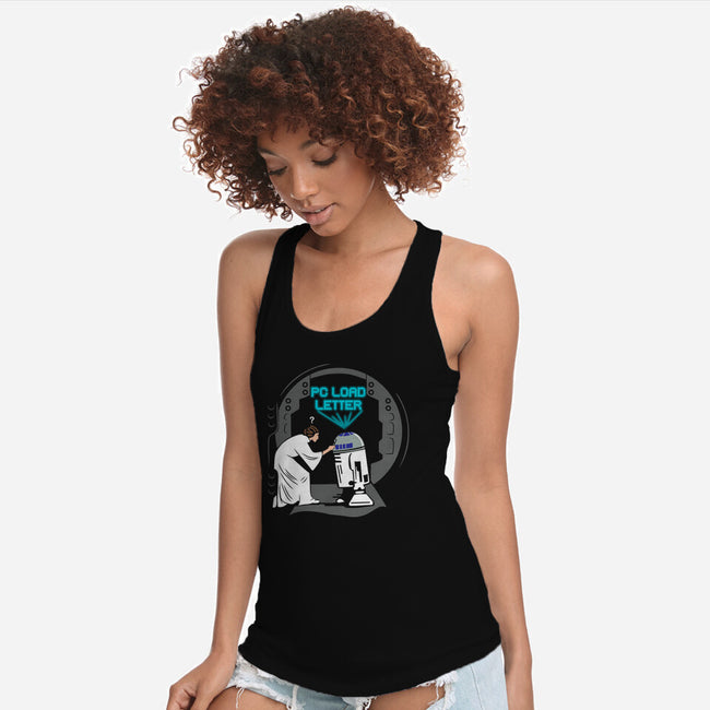 Droid Error-Womens-Racerback-Tank-dwarmuth