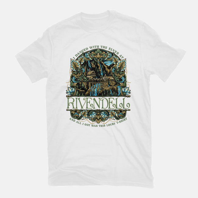 I Went To See The Elves-Womens-Fitted-Tee-glitchygorilla