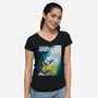 The Clown 2-Womens-V-Neck-Tee-trheewood