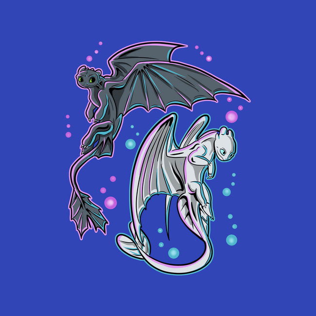 Couple Of Dragons-Womens-V-Neck-Tee-nickzzarto