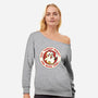 Say Guess What One More Time-Womens-Off Shoulder-Sweatshirt-tobefonseca