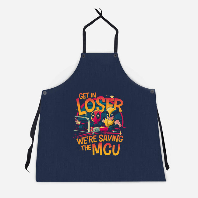 Saving The MCU-Unisex-Kitchen-Apron-teesgeex