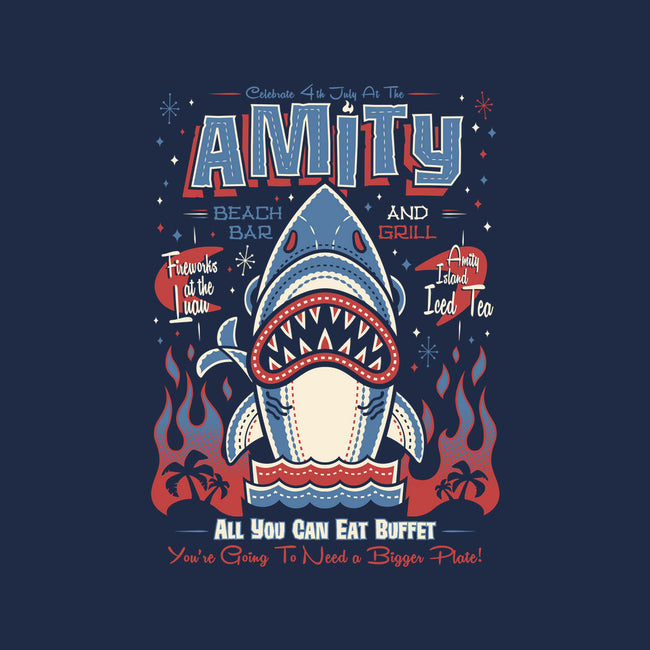 Amity Beach Bar-Womens-Fitted-Tee-Nemons