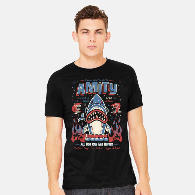 Amity Beach Bar-Mens-Heavyweight-Tee-Nemons