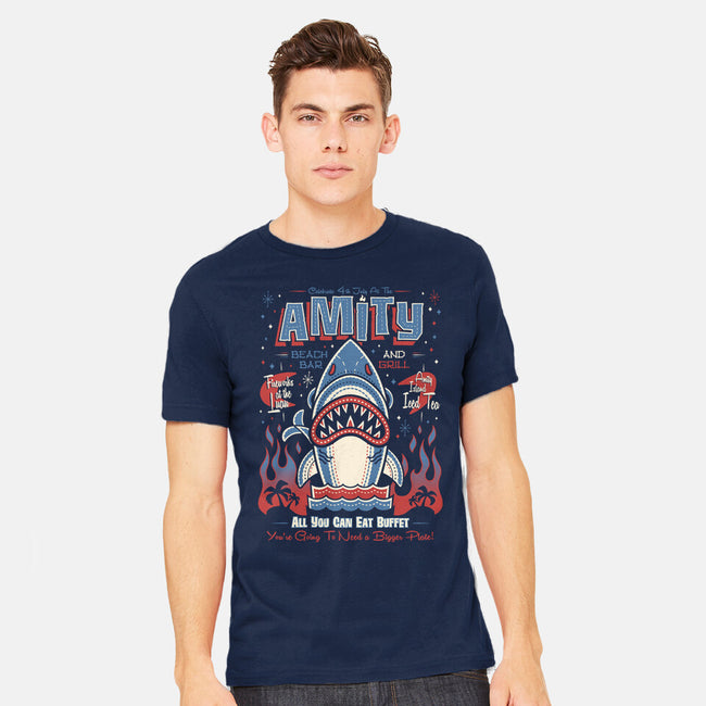 Amity Beach Bar-Mens-Heavyweight-Tee-Nemons