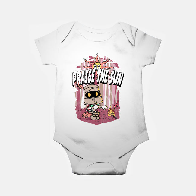 Praise The Sun Retro-Baby-Basic-Onesie-Donnie