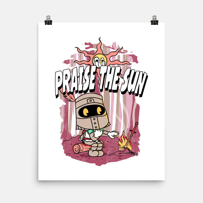 Praise The Sun Retro-None-Matte-Poster-Donnie