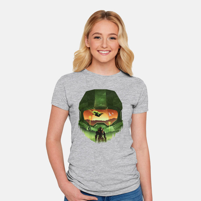 Infinite Landscape-Womens-Fitted-Tee-dandingeroz