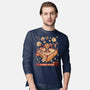 Retro Arcade Showdown-Mens-Long Sleeved-Tee-Heyra Vieira