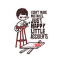 Just Happy Little Accidents-Womens-V-Neck-Tee-Wenceslao A Romero