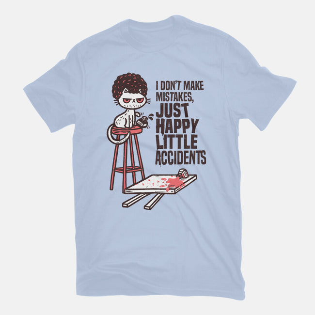 Just Happy Little Accidents-Unisex-Basic-Tee-Wenceslao A Romero