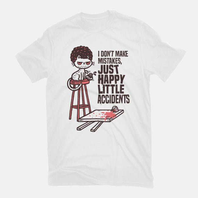 Just Happy Little Accidents-Mens-Basic-Tee-Wenceslao A Romero