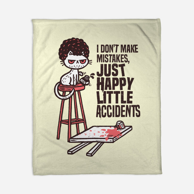 Just Happy Little Accidents-None-Fleece-Blanket-Wenceslao A Romero