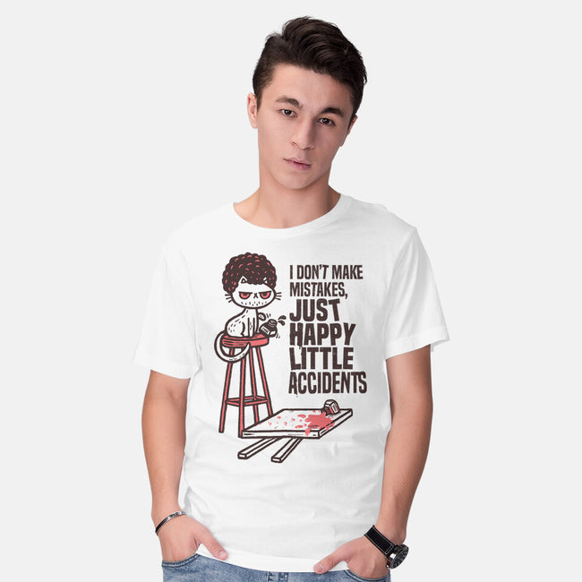 Just Happy Little Accidents-Mens-Basic-Tee-Wenceslao A Romero