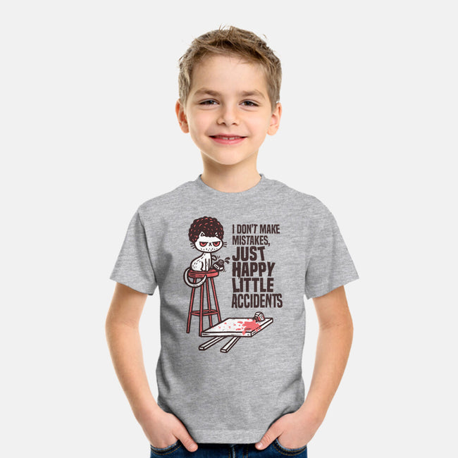 Just Happy Little Accidents-Youth-Basic-Tee-Wenceslao A Romero