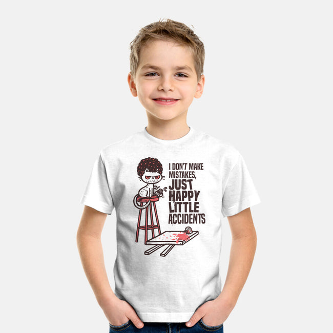 Just Happy Little Accidents-Youth-Basic-Tee-Wenceslao A Romero