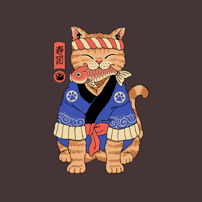 The Sushi Meowster-None-Fleece-Blanket-vp021