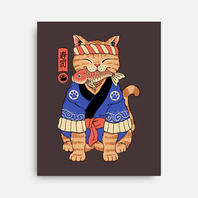 The Sushi Meowster-None-Stretched-Canvas-vp021