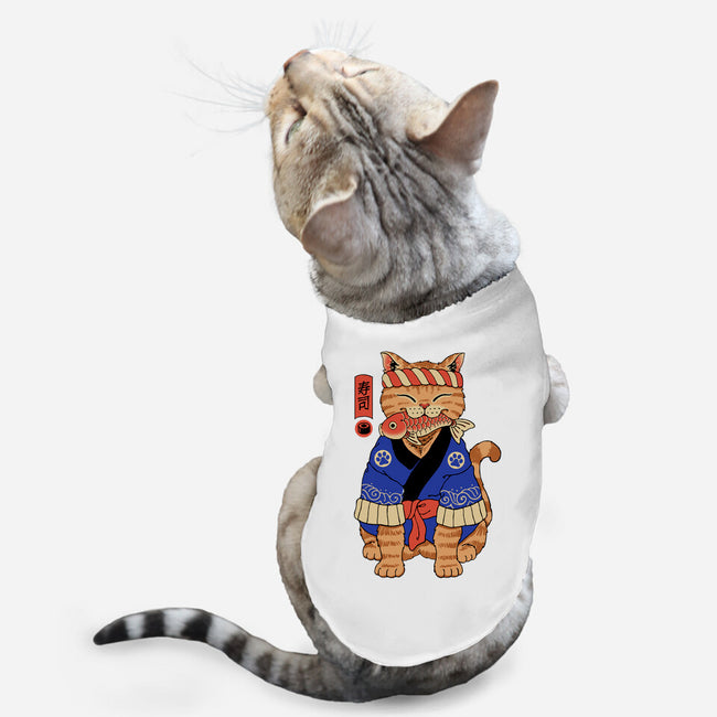 The Sushi Meowster-Cat-Basic-Pet Tank-vp021