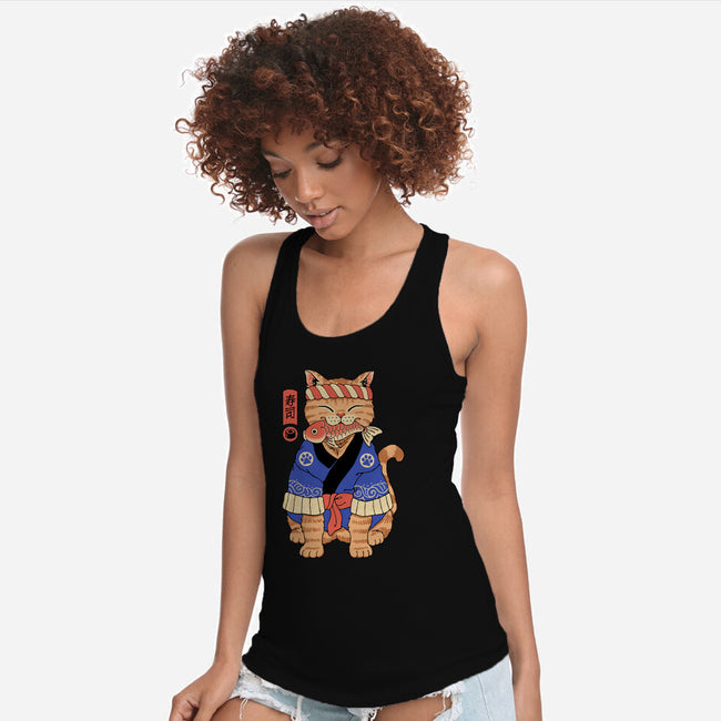 The Sushi Meowster-Womens-Racerback-Tank-vp021