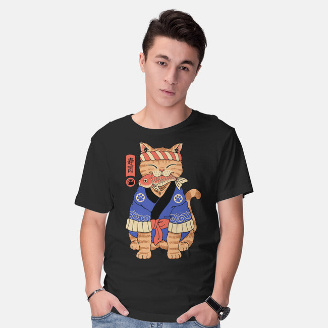 The Sushi Meowster-Mens-Basic-Tee-vp021