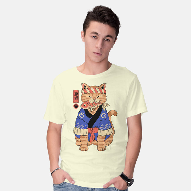 The Sushi Meowster-Mens-Basic-Tee-vp021