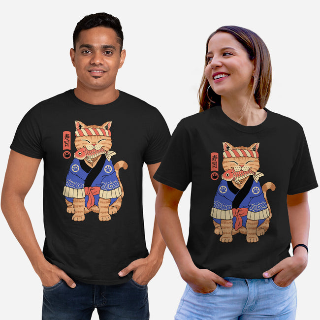 The Sushi Meowster-Unisex-Basic-Tee-vp021