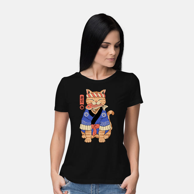 The Sushi Meowster-Womens-Basic-Tee-vp021