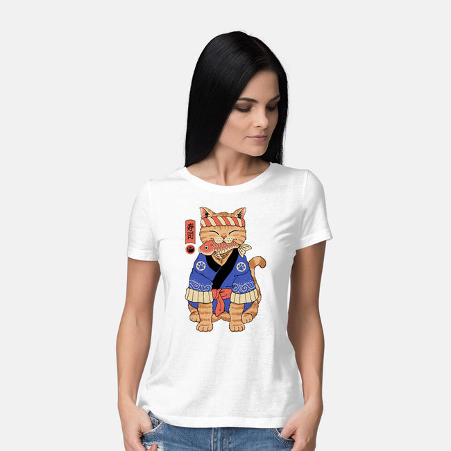 The Sushi Meowster-Womens-Basic-Tee-vp021