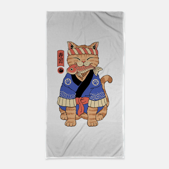 The Sushi Meowster-None-Beach-Towel-vp021