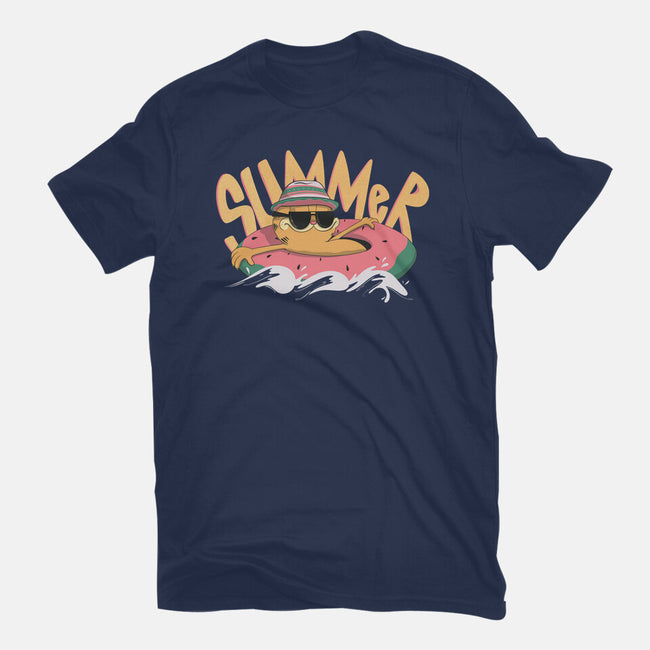 Summer Cat-Unisex-Basic-Tee-OnlyColorsDesigns