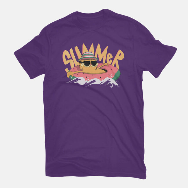 Summer Cat-Youth-Basic-Tee-OnlyColorsDesigns