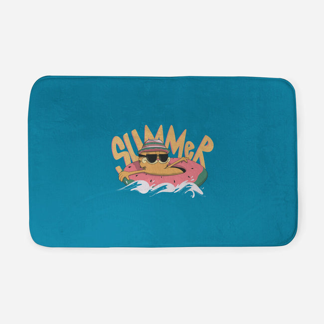 Summer Cat-None-Memory Foam-Bath Mat-OnlyColorsDesigns