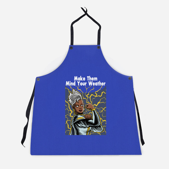 Storm Can Do It-Unisex-Kitchen-Apron-zascanauta