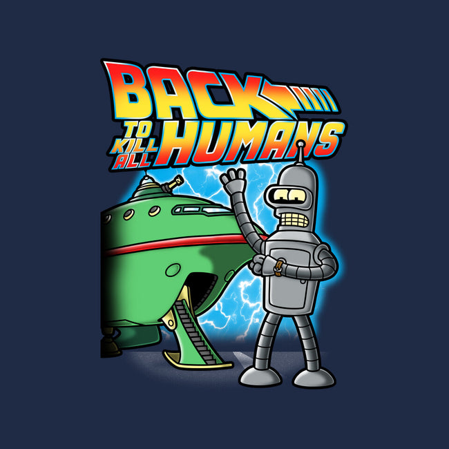 Back To Kill All Humans-Womens-V-Neck-Tee-Barbadifuoco