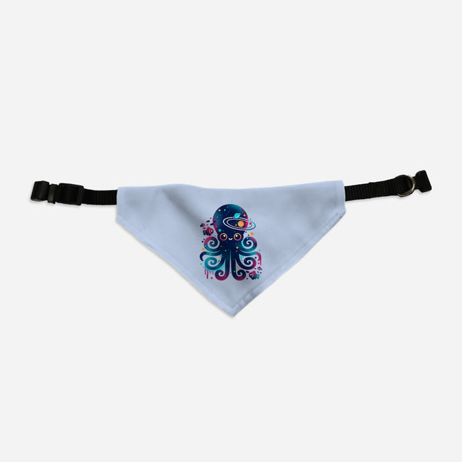 Space Octopus Galaxy-Dog-Adjustable-Pet Collar-NemiMakeit