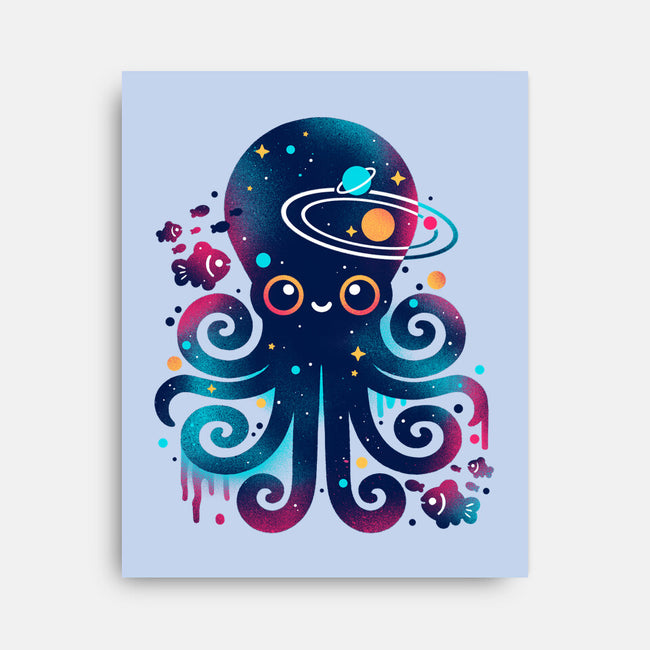 Space Octopus Galaxy-None-Stretched-Canvas-NemiMakeit