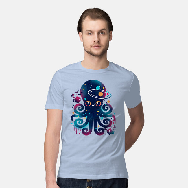 Space Octopus Galaxy-Mens-Premium-Tee-NemiMakeit