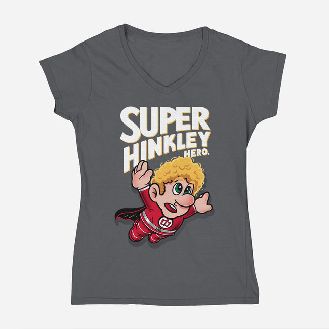 Super Hinkley-Womens-V-Neck-Tee-Getsousa!