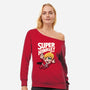 Super Hinkley-Womens-Off Shoulder-Sweatshirt-Getsousa!