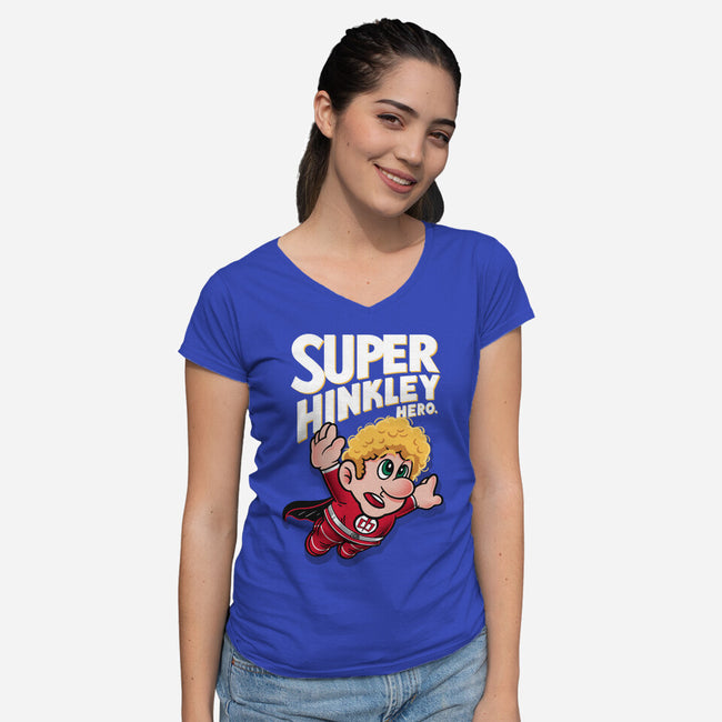 Super Hinkley-Womens-V-Neck-Tee-Getsousa!