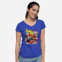 X-Pop-Womens-V-Neck-Tee-rocketman_art